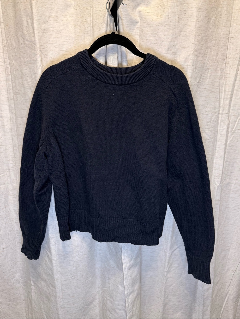 Classic Navy Crewneck Women’s Sweater